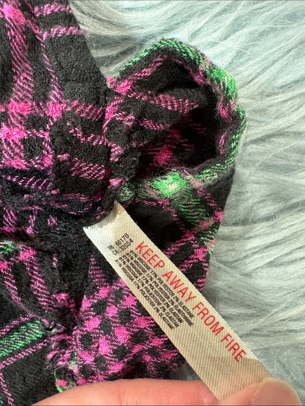 Intimately Free People Plaid About You Sleep Oversized Button Down Pajama Top